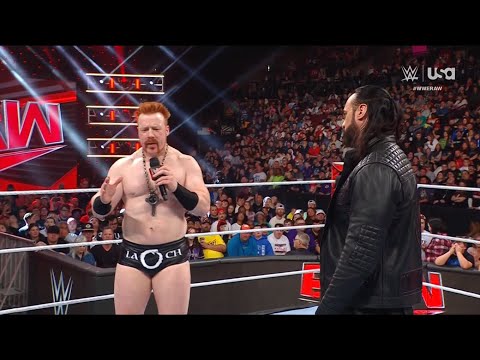 Sheamus confronts  Drew McIntyre- WWE RAW 4/22/2024