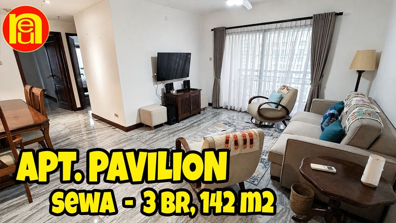 Apartemen Pavilion Tower 2 | 3 Kamar Tidur 142 M² Furnished Lantai Tinggi