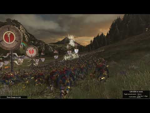 Total War  WARHAMMER II - Lizardmen ambush puny elves