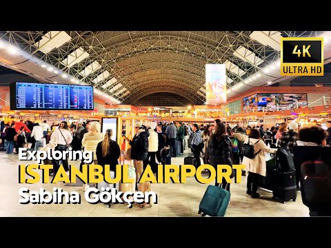 Istanbul Sabiha Gokcen International Airport 4K Walking Tour 2025 | Shopping, Departure Terminal