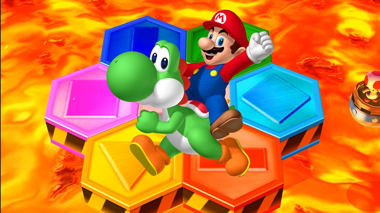 Mario Party 3DS - Lucky or Unlucky Day - Yoshi vs Mario vs Wario vs Luigi