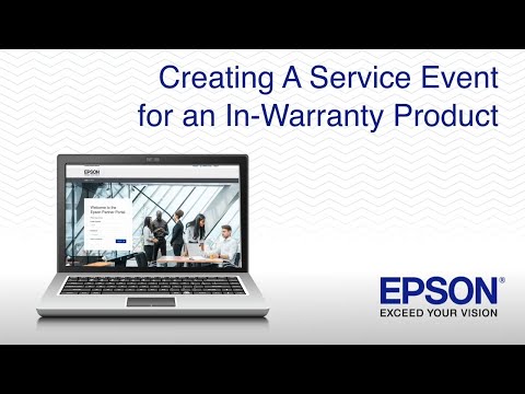Creating a Service Event for an In-Warranty Product