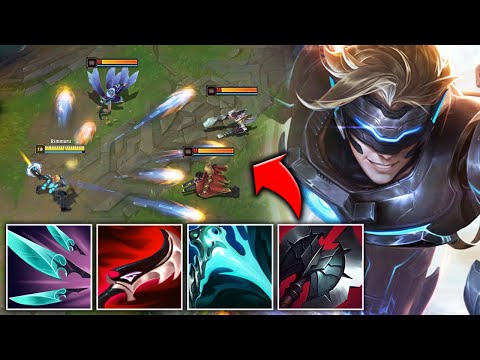 Ezreal but my Q has a 0 second cooldown and it looks like I'm hacking