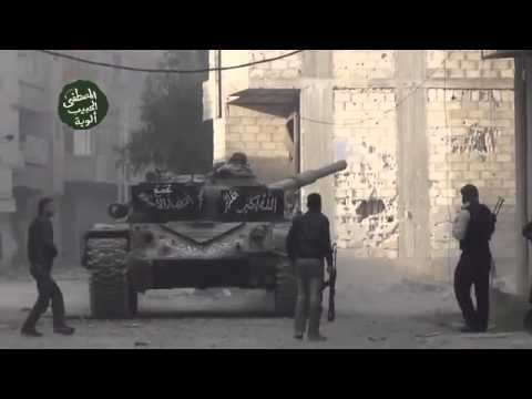 اشتباكات بين ألوية الحبيب المصطفى  وقوات النظام في حرستا