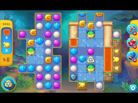 Fishdom Easy Level 9445 (with ingame lightning booster) @choraelmin