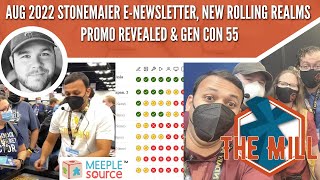 Aug 2022 Stonemaier eNewsletter, New Rolling Realms Promo revealed & Gen Con 55 - The Mill