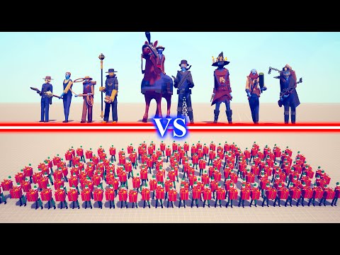 NEW WILD WEST Team vs PRESENT ELF Team - Totally Accurate Battle Simulator TABS