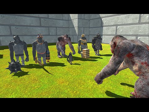 kong vs mutant primates | Animal revolt battle simulator