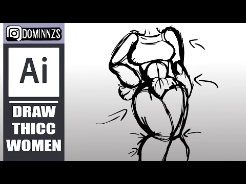 How To draw a THICK Woman - Step By Step - Adobe...
