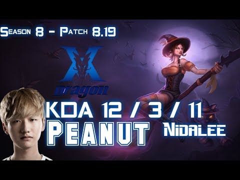 KZ Peanut NIDALEE vs TALIYAH Jungle - Patch 8.19 KR Ranked