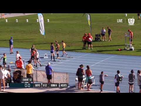 BOYS U12 60M HURDLE HEAT 3 - 2018 STATE TRACK AND FIELD CHAMPIONSHIPS // LAVicTV