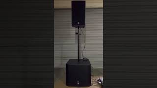 Video thumbnail for Yamaha DZR10, EV EKX 15SP, Radial BT-PRO Bluetooth Receiver..demo electronic live Percussion by KyTech