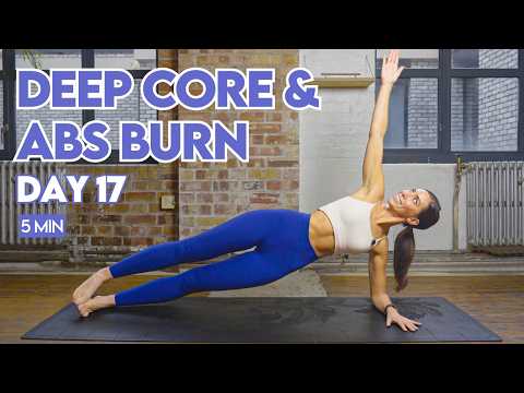 Day 17 | FREE Abs & Fat Burn Challenge | 5 Min Sculpt Your 6-Pack | No Equipment | Lilly Sabri