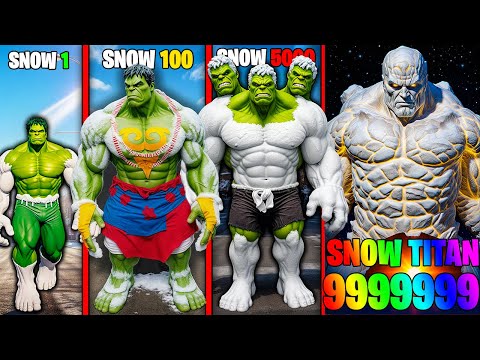 Franklin upgrade the STRONGEST HULK SNOW TITAN ever in gta v