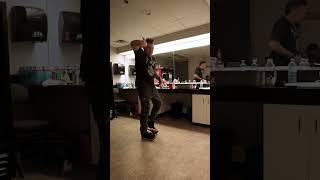 Brad dance challenge…can you top it? 😂🕺🤖 #threedaysgrace #rammstein #backstage #tgif