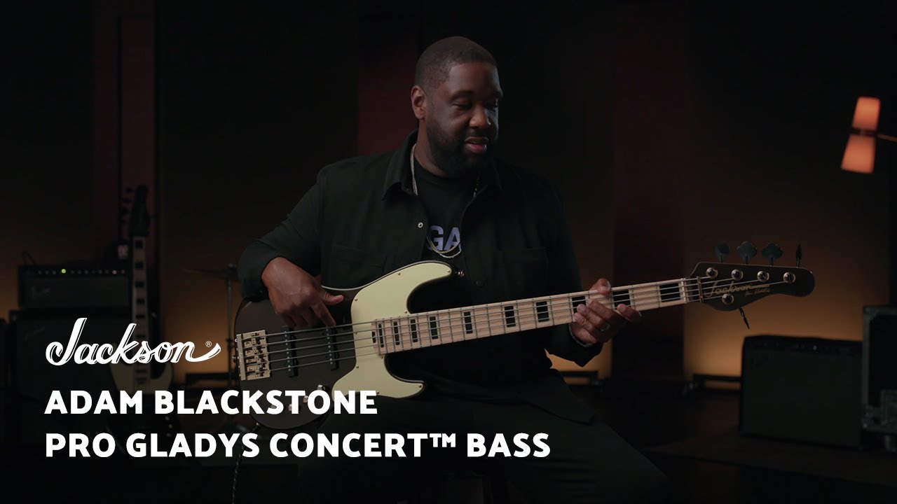 Pro Series Signature Adam Blackstone, Gladys Jackson Concert™ Bass, Ahorngriffbrett, Black Stone