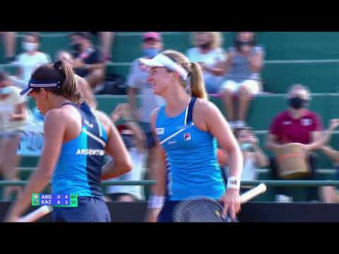 Lourdes Carlé / Nadia Podoroska Vs Anna Danilina / Yaroslava Shvedova - Billie Jean King Cup 2021