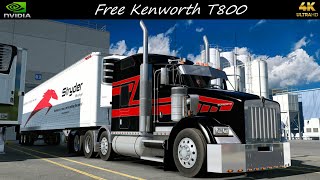 *Free Kenworth T800* Ice Cream Haul Council Bluffs to Norfolk *JBX2/TAA Graphics Combo* ATS 4K 1.56