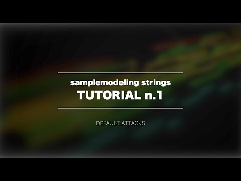 Samplemodeling Strings - Tutorial n.1 (Default Attacks: Velocity, cc26 and cc25)
