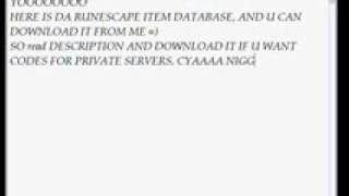 Runescape Item Data Codes