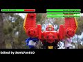 Cookie Monster VS Power Rangers With Healthbars Edited By SonicFan810