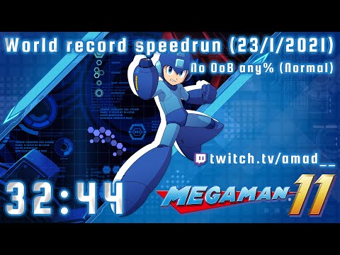 Megaman 11 any% No OoB (Normal) in 32:44.57 (Former World Record) (1/23/2021)