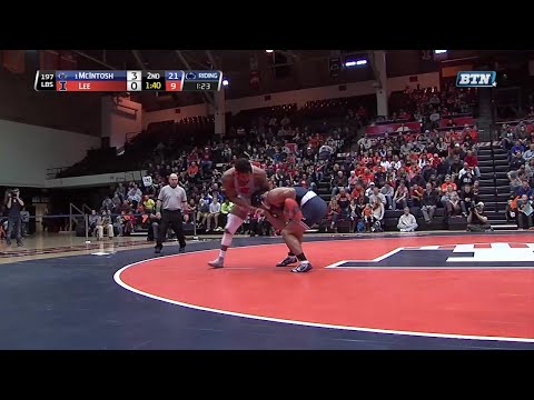 Big Ten Rewind: 2016 Wrestling - 197 LBs - Penn State's Morgan McIntosh vs. Illinois' Andre Lee
