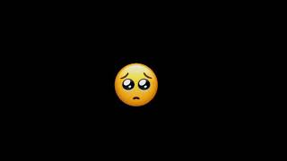 emojis sad status black screen