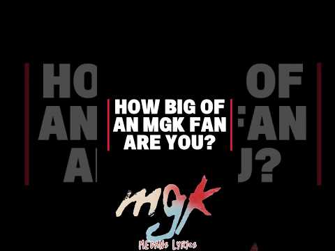 Blind react and see how you do! #mgk