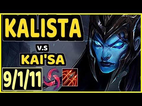 FREEZE (KALISTA) vs KAI'SA - 9/1/11 KDA BOTTOM ADC GAMEPLAY - EUW Ranked GRANDMASTER