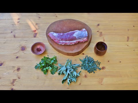Medieval Pork Roast with Green Sauce