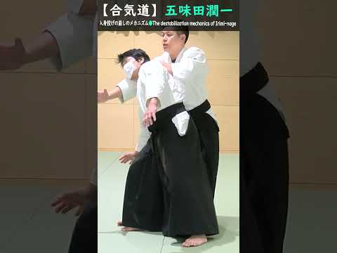 五味田潤一:入身投げの崩しのメカニズム【解説】#short #aikido #aikidotechniques #aikidoaikikai #aikidolife #legend  #budo
