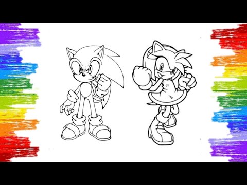 Sonic Coloring Pages/ Sonic and Amy Rose Love/ Jim_Yosef_-_Firefly [NCS Music]