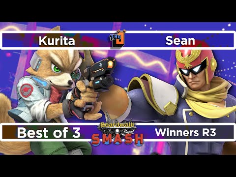 Kurita (Fox) vs Sean (Captain Falcon) Winners R3 - Boardwalk Smash #35 - SSBU