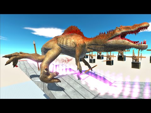 The wavy path with jets and Ballista traps - Animal Revolt Battle Simulator