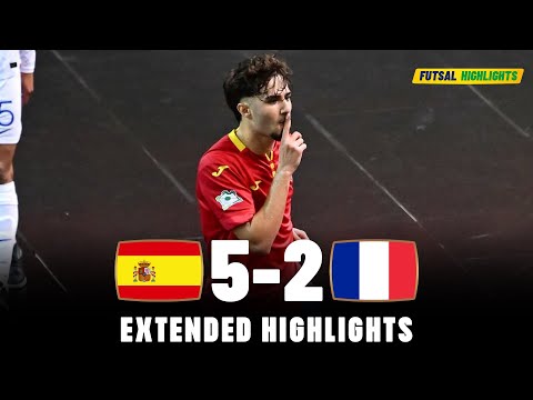 Spain vs France | Highlights | U19 Euro Futsal 06-09-2023