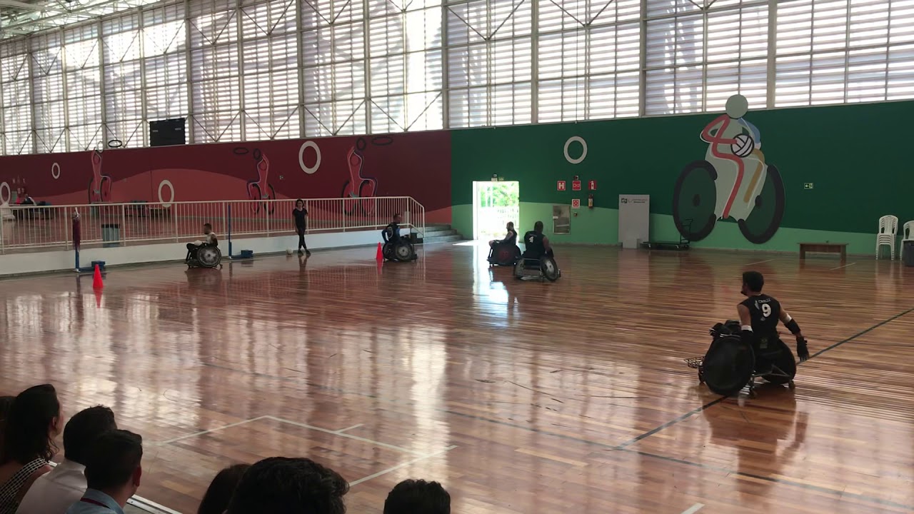 <h1 class=title>Wheelchair Rugby demonstration @ Paralympic Center in São Paulo</h1>