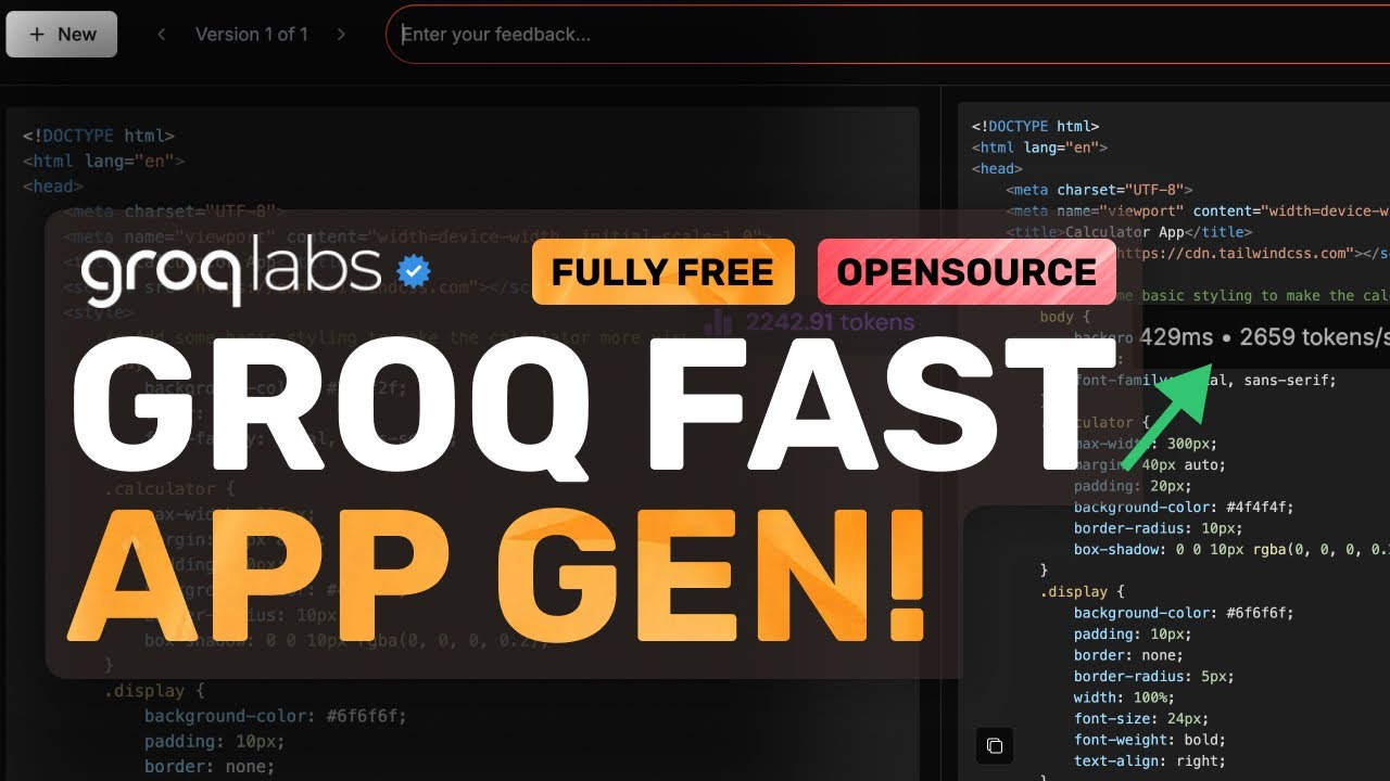GroqLabs Llama 3.3 AppGen : This SUPER-FAST Coder can Generate Apps in MILLISECONDS!