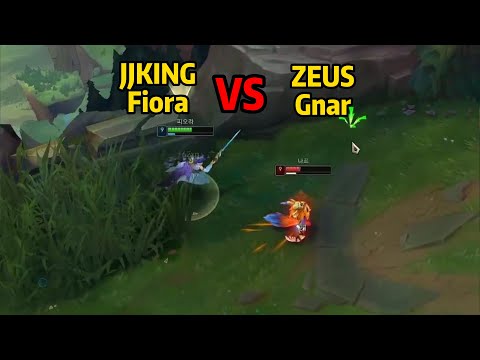 JJKING: Chinese Best Fiora SOLO KILL ZEUS on KR Server!  *INSANE COMEBACK*