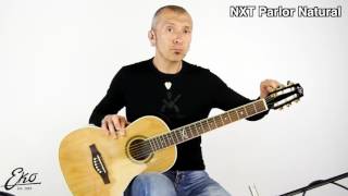 Video thumbnail for Eko Guitars NXT Parlor Natural - Presentazione + Audio Test by Eko Guitars Official Youtube Channel