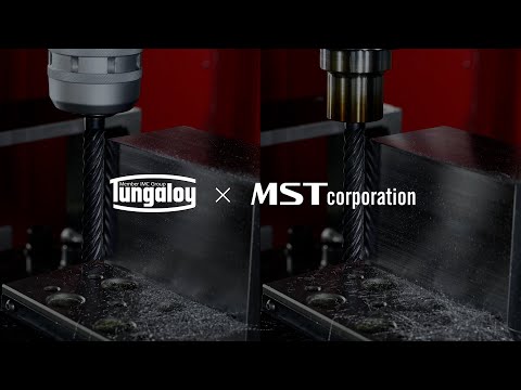 With - Tungaloy × MST Corporation  Shrink Fit Holder × Long End Mill - Long Overhang Machining test
