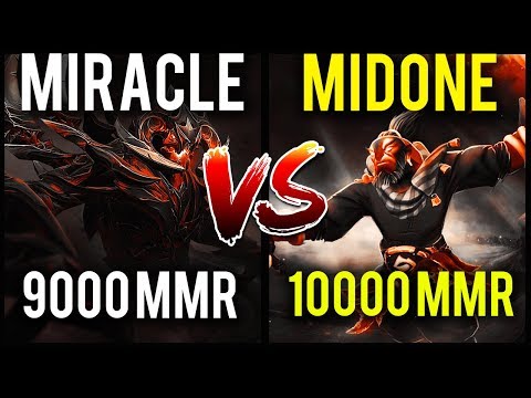 9k Miracle- [Shadow Fiend] vs 10k MidOne [Ember] Legendary Carry Battle Dota2