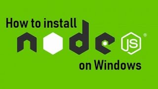 How to Install Node.js with NPM on Windows | Tutorial 2 #NodeJS