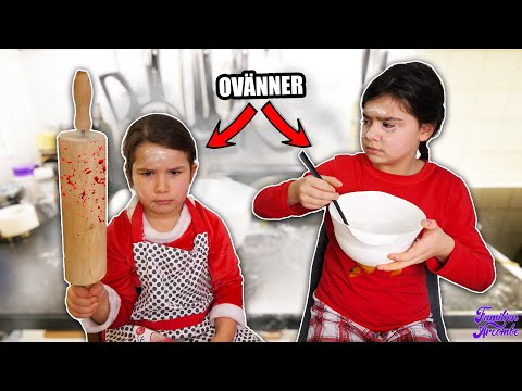 KAOS under JULBAKNING - Elize & Bella blir OVÄNNER | VLOGG