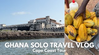 GHANA SOLO TRAVEL VLOG| Cape Coast Road Trip (Canopy walk, slave trade dungeons and palm wine)