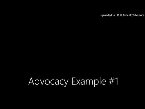 Advocacy Example #1