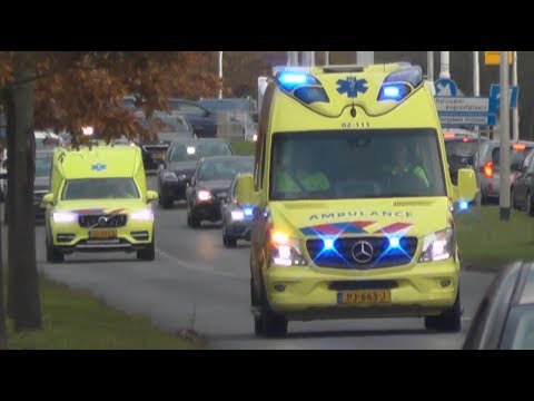 [3x Wail][30.11.2018] Ambulances met spoed in Leeuwarden