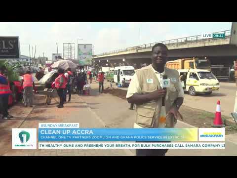 Clean Up Accra: Channel One TV Partners Zoomlion & Ghana Police Service in Major Sanitation Exercise