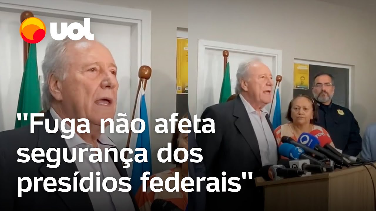 Lewandowski em Mossoró: 'Fuga não afeta segurança dos presídios federais'