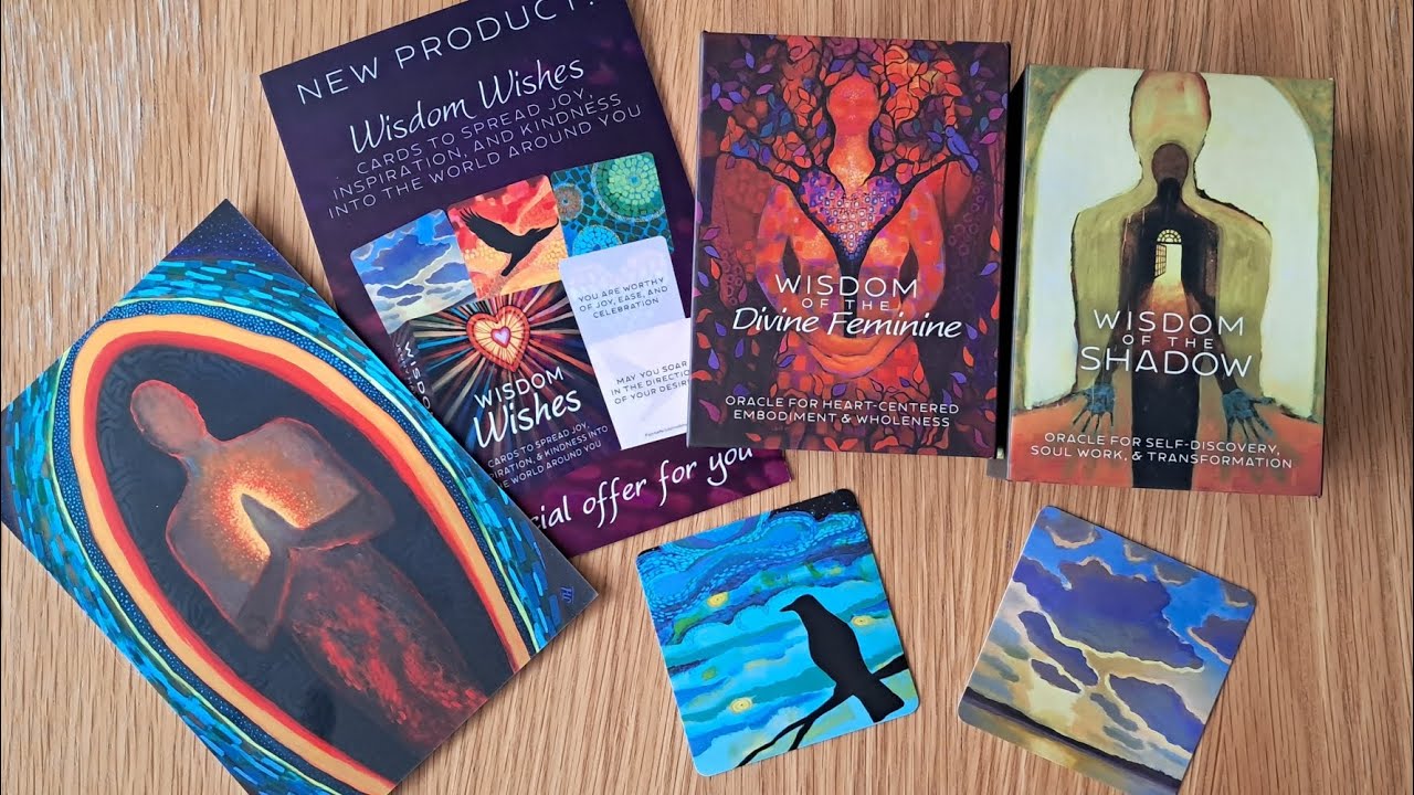 Quick view: Wisdom of the shadow & Divine feminine mini  oracle decks from Intuitive Art & Alchemy 